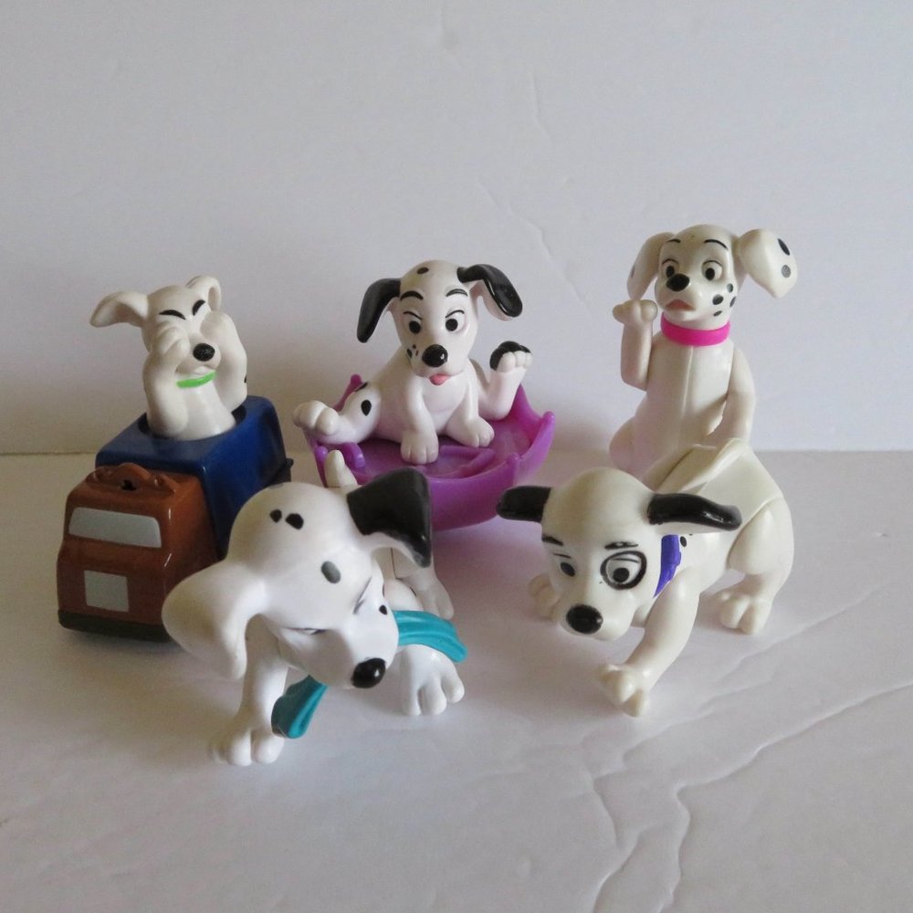 Set of 5 MacDonald's Happy Meal Toys - 101 Dalmatians, EUC